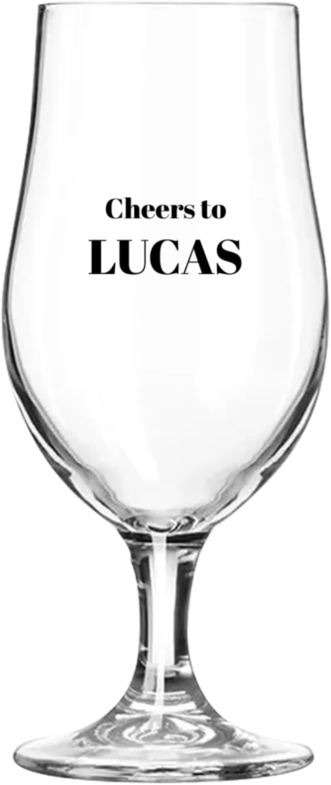Bierglas met naam