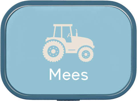 Mepal broodtrommel campus met naam en tractor