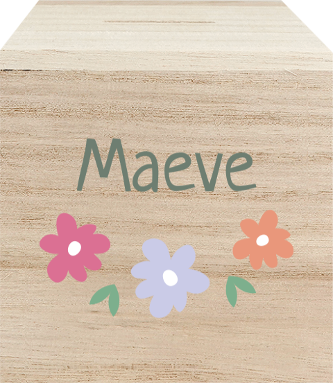 Houten spaarpot