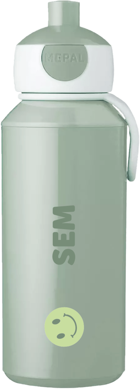 Mepal pop-up drinkfles Campus met naam en smiley