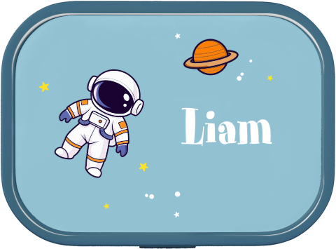 Mepal broodtrommel Campus met astronaut, naam en sterretjes