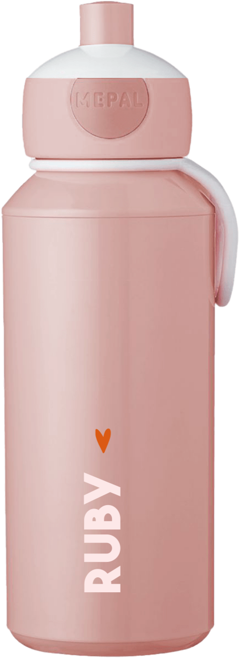 Mepal pop-up drinkfles Campus met naam en hartje