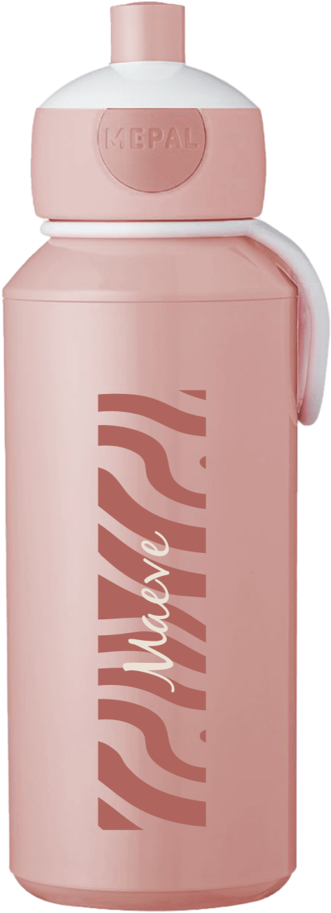 Mepal pop up drinkfles campus met naam en colorblocking