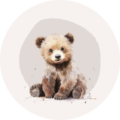 Sluitsticker lief beertje
