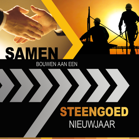 Kerstkaart voor de bouw