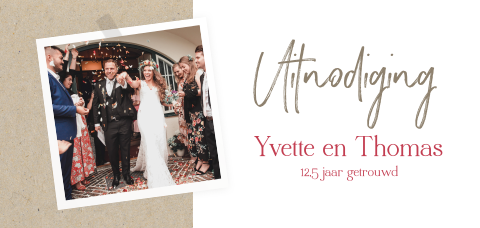 Jubileumkaart met eigen foto