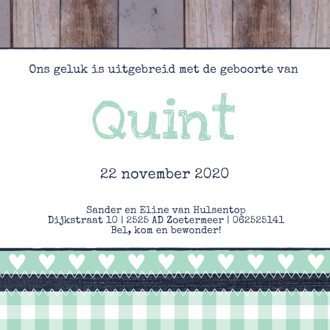 Kaart binnenkant