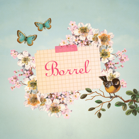 Kraamborrelkaart bloemen