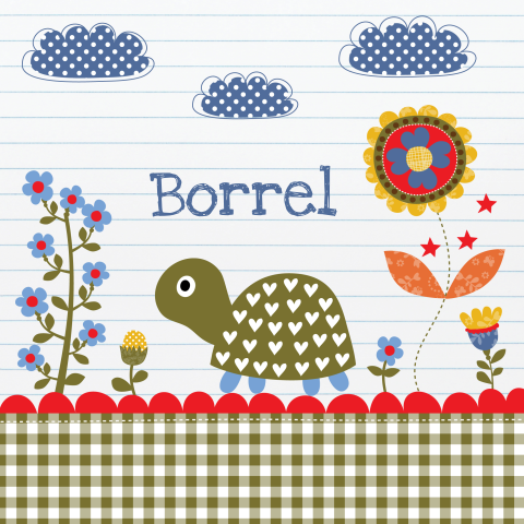 Kraamborrelkaart schildpad