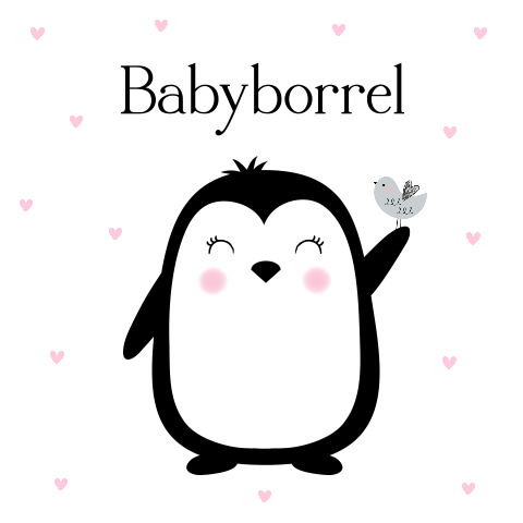 Kraamborrelkaart pinguin