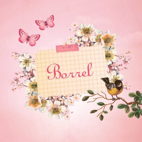 Kraamborrelkaart bloemen