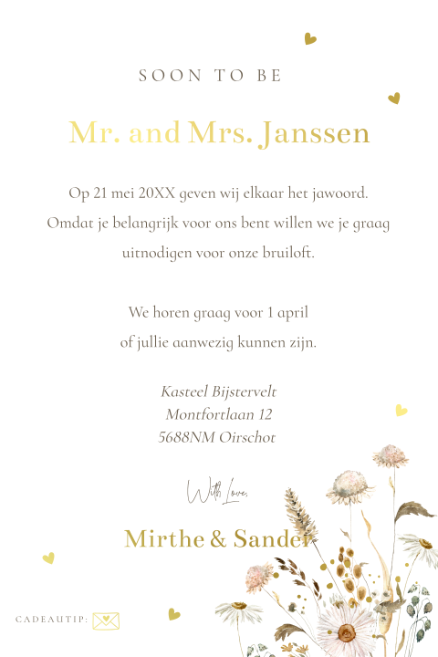 Kaart binnenkant