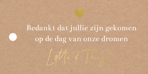 Label rechthoek kraftlook goudfolie | 10 stuks