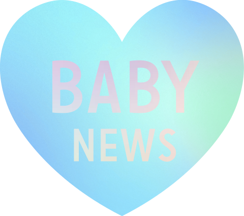 Sluitsticker hartje holografisch baby news