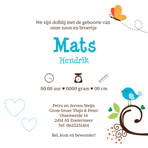 Kaart binnenkant