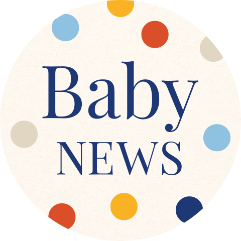 Sluitsticker "Baby news" gekleurde dots | 25 stuks
