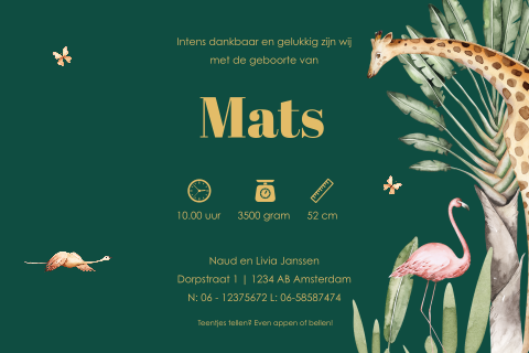 Kaart binnenkant