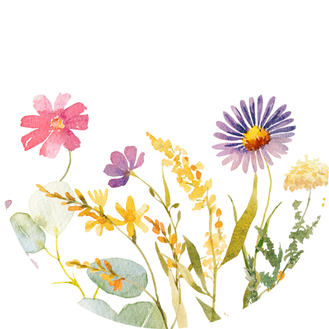Sluitstickers voor rouwenvelop met bloemen