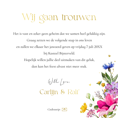 Kaart binnenkant