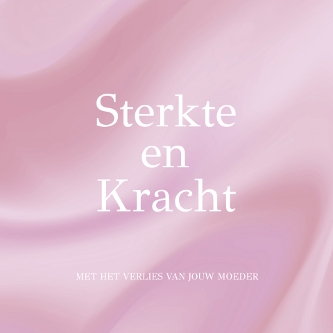 Condoleancekaart vrouw modern roze