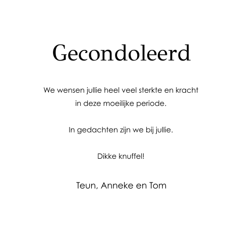 Kaart binnenkant