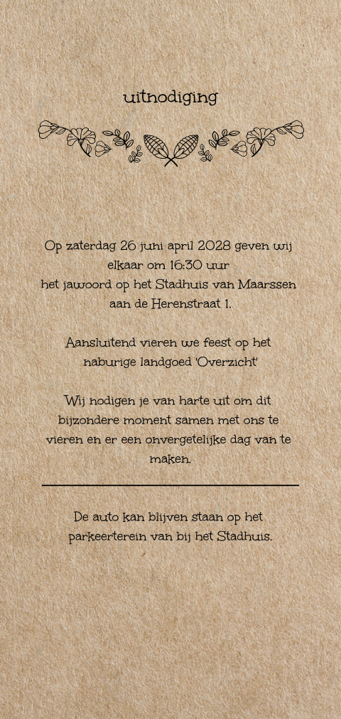 Kaart binnenkant