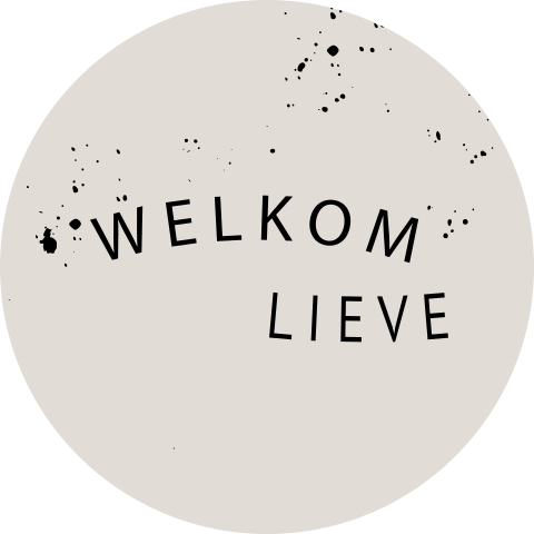 Sluitzegel beige welkom lieve