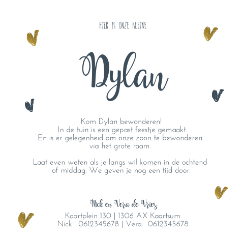 Kaart binnenkant