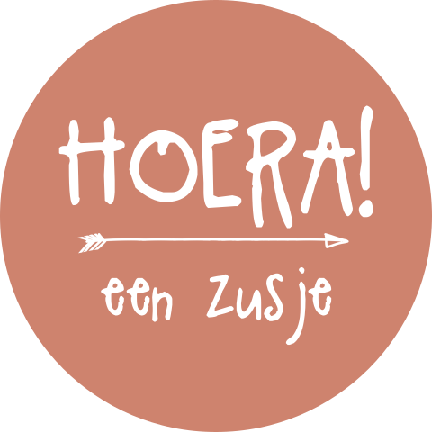 Sluitzegel hoera een zusje