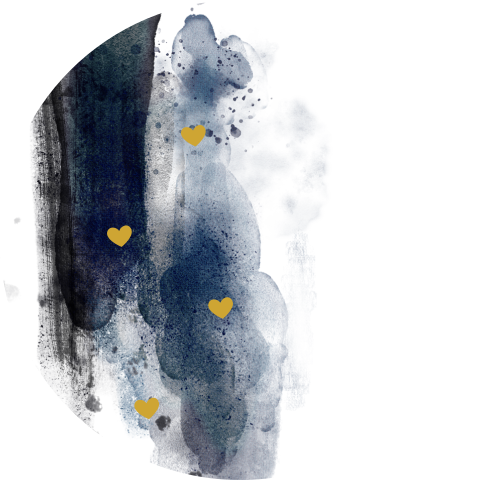 Sluitzegel blauwe watercolor brush