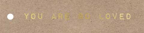 Los labeltje aan geboortekaartje 85x20mm kraft look