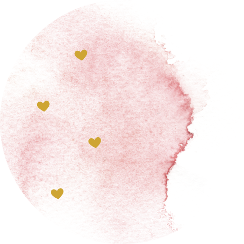 Sluitzegel roze watercolor brush