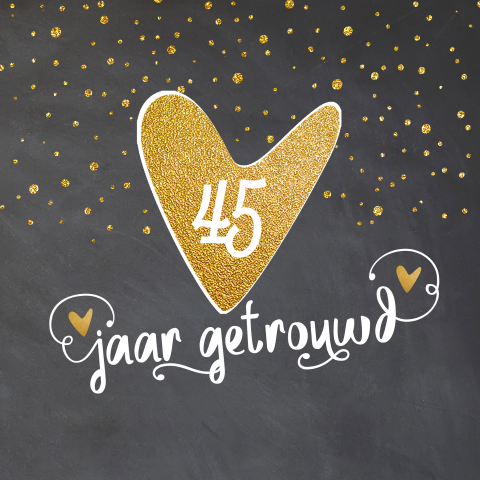 Unieke huwelijks uitnodiging met krijtbord en handlettering
