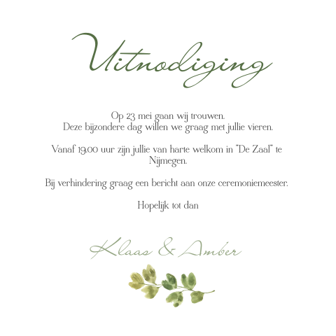 Kaart binnenkant