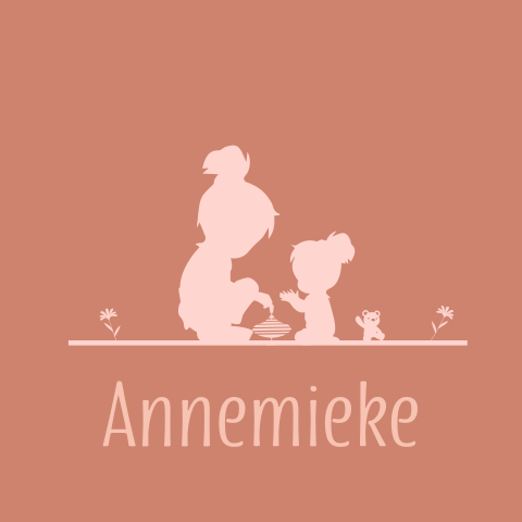 Geboortekaartje 2e kindje zusjes samen spelen met tol