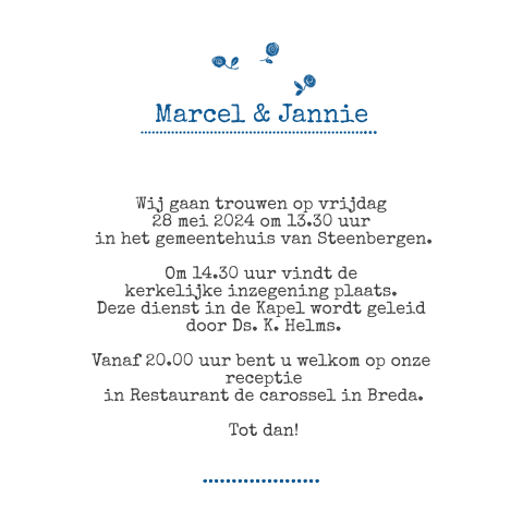 Kaart binnenkant