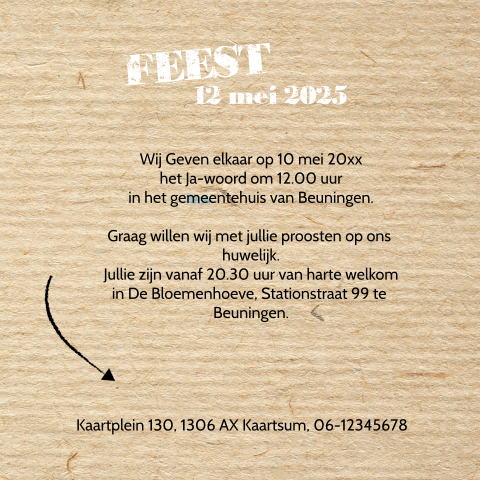 Kaart binnenkant
