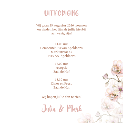 Kaart binnenkant