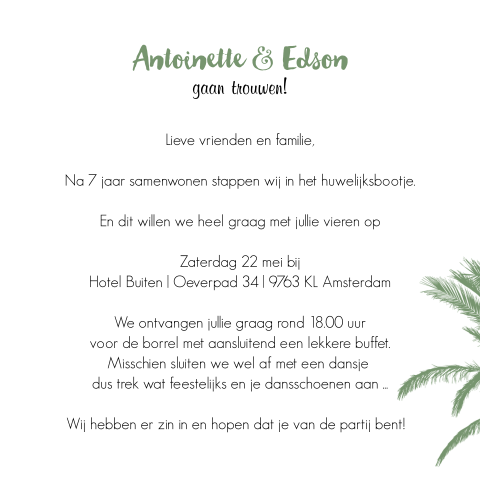 Kaart binnenkant