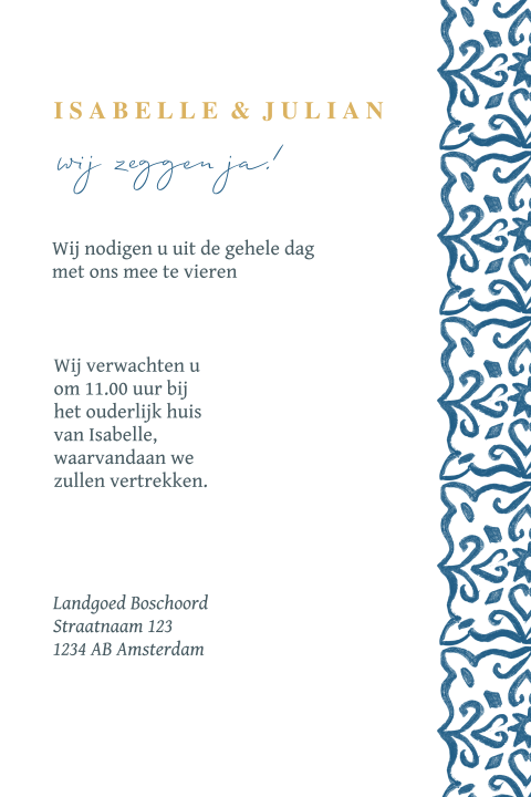 Kaart binnenkant