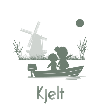 Geboortekaartje 2e kindje jongetje silhouet bootje zus broertje molen