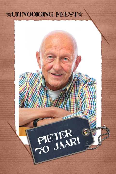 Uitnodiging verjaardag 70 jaar