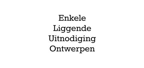 Liggende langwerpige uitnodigingskaartjes ontwerpen