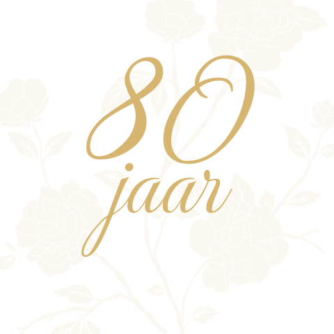 Uitnodiging vrouw verjaardag 80e jaar