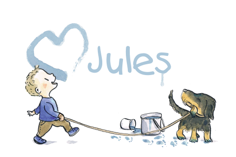 Geboortekaartje jongen met een hondje