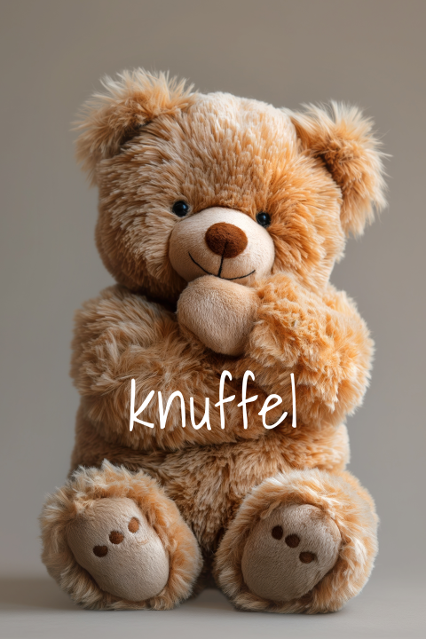 Wenskaart met een knuffel Beer