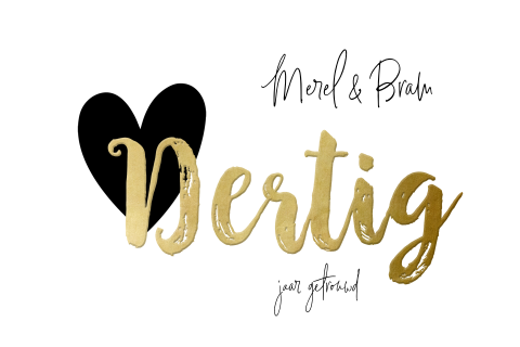 Jubileum uitnodiging dertig jarig huwelijk goud look