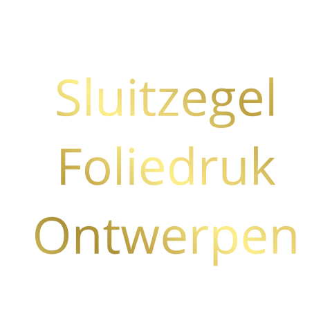 Sluitzegel met foliedruk ontwerpen