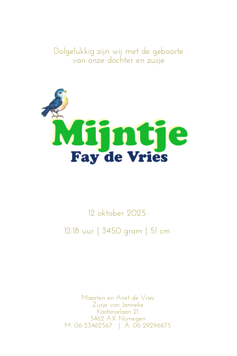 Kaart binnenkant