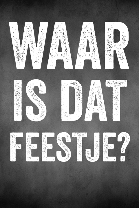 Grappige uitnodiging Waar is dat feestje 18 jaar